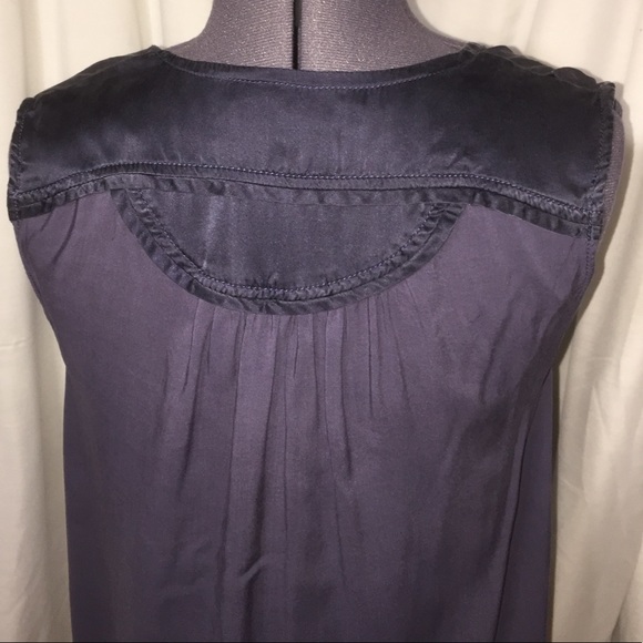 Navy blue, tunic length tank - Picture 4 of 4